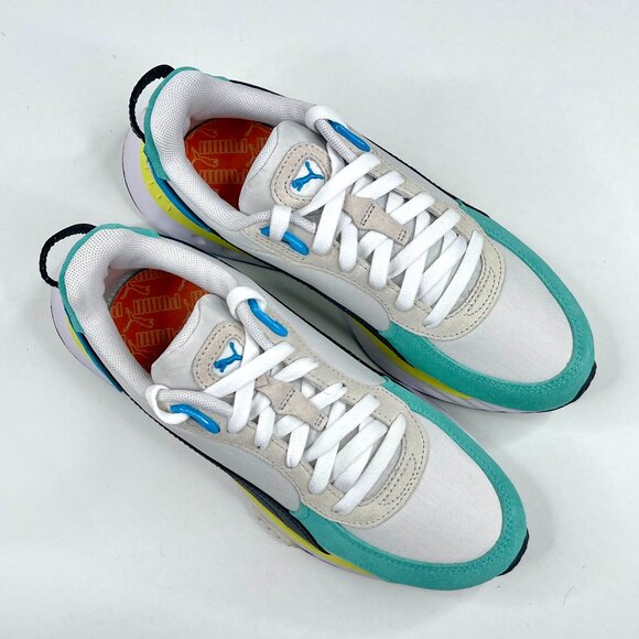 PUMA Wild Rider Rollin Jr Elektro Aqua Shoes - Picture 2 of 13